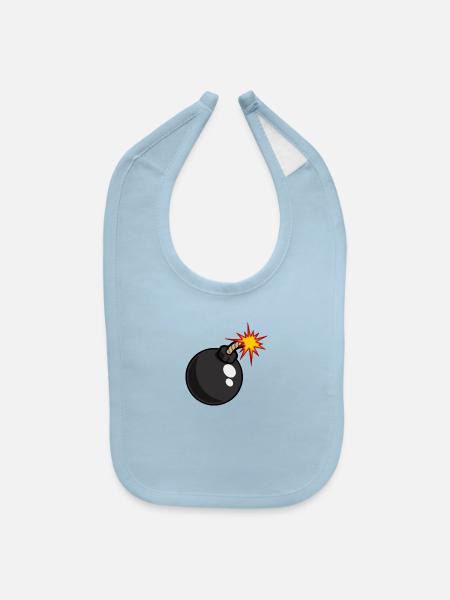 Bomb - Baby Bib - light blue - Front