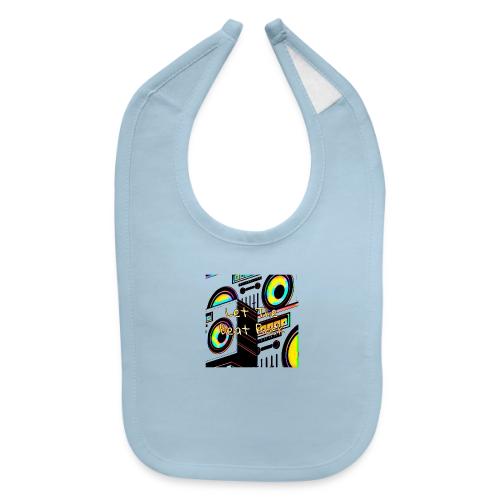 Let The Beat Rock design - Baby Bib