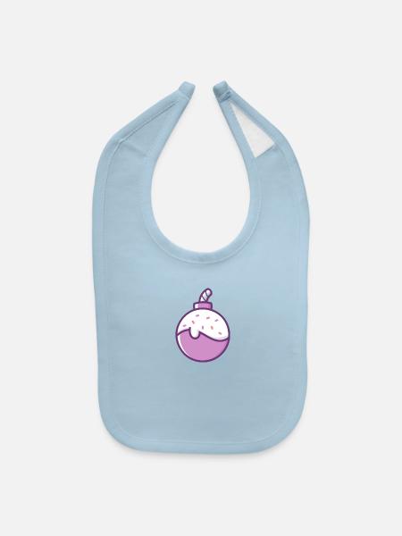 Classic retro gaming bomb - Baby Bib - light blue - Front