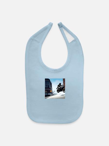 Endo Pro - stunt - Baby Bib - light blue - Front