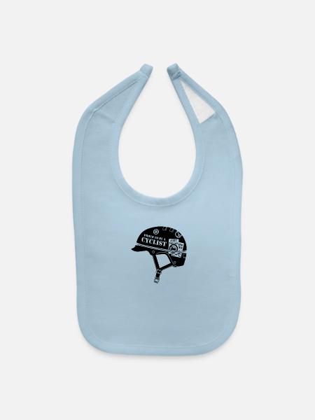 Proud To Be A Cyclist - Baby Bib - light blue - Front