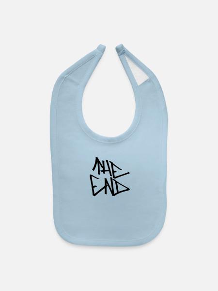 the end - Baby Bib - light blue - Front