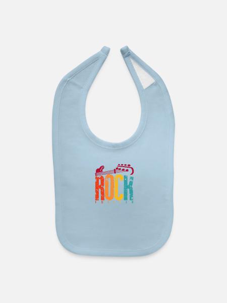 RETRO - Baby Bib - light blue - Front