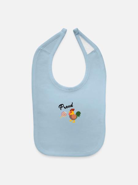 Proud - Baby Bib - light blue - Front