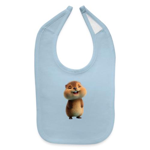 Joyful Cartoon Baby Beaver - Baby Bib