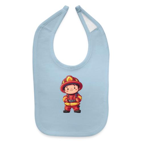 Friendly Firefighter Hero - Baby Bib