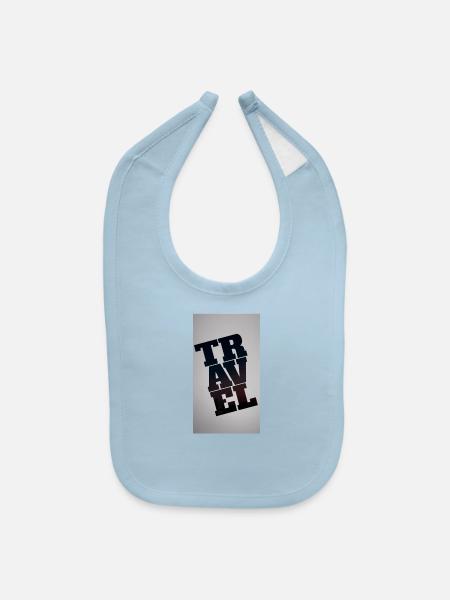 Travel - Baby Bib - light blue - Front