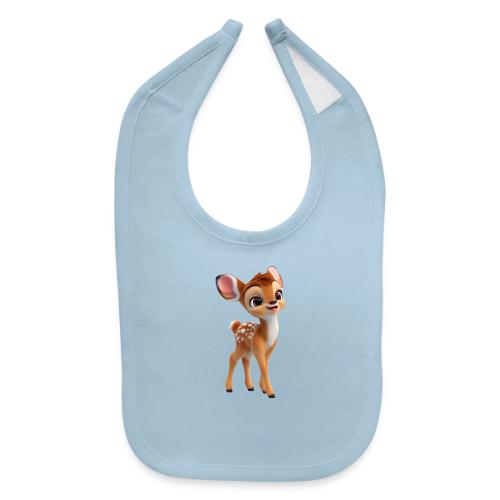 Sweet 3D Baby Deer with Big Eyes - Baby Bib