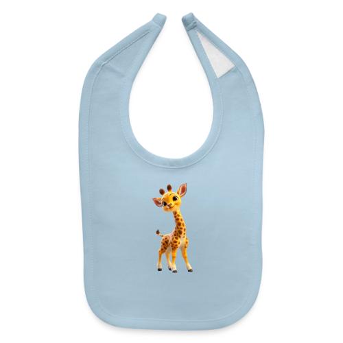 Adorable 3D Baby Giraffe with Big Eyes - Baby Bib