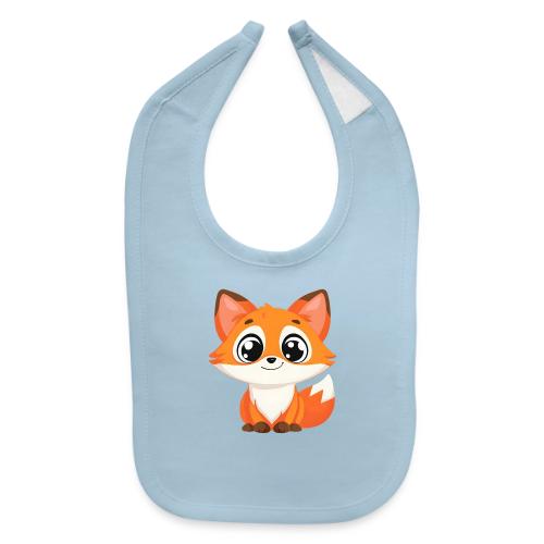 Adorable Cartoon Fox with Big Innocent Eyes - Baby Bib
