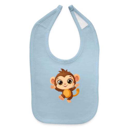 Dancing Baby Monkey Joyful - Baby Bib