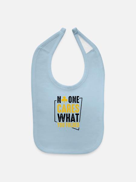 poker - Baby Bib - light blue - Front