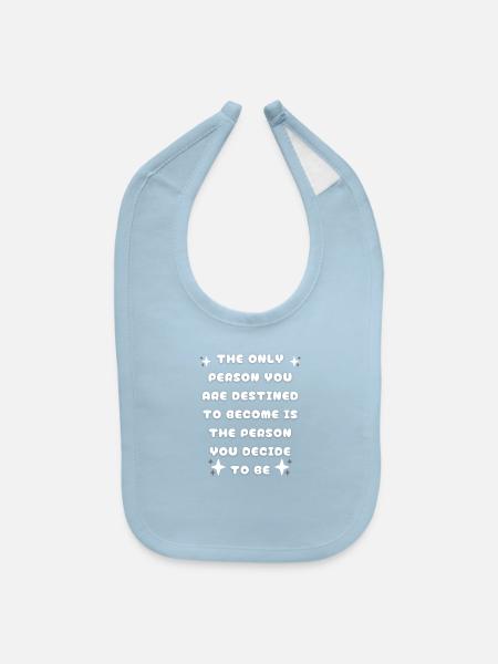 The Only Person - Baby Bib - light blue - Front