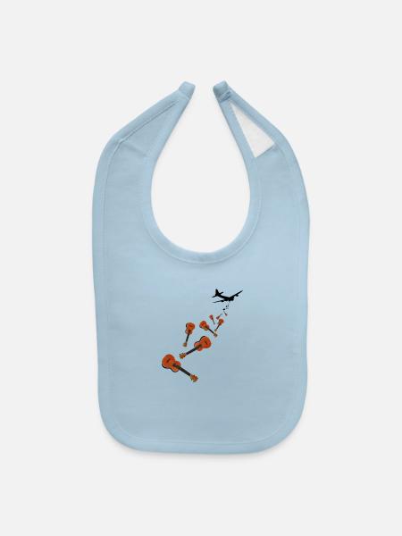 Uks Not Nuks - Baby Bib - light blue - Front