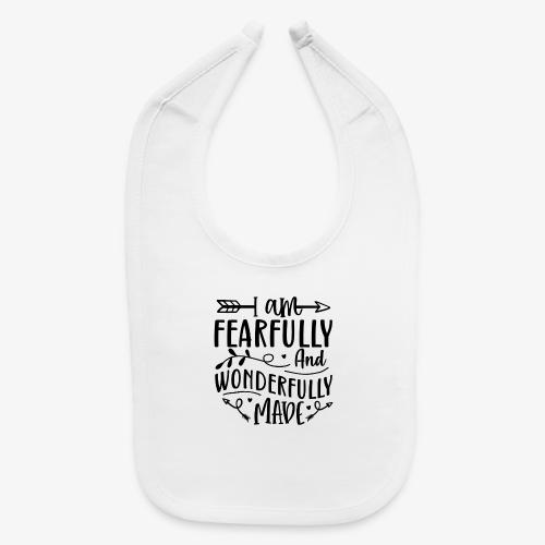 I Am Fearfully and Wonderfully Made Psalm - Baby Bib