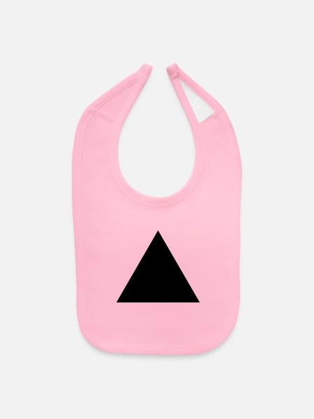 triangle - Baby Bib - light pink - Front