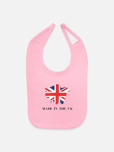 Made In The Uk - Baby Bib - light pink - Front