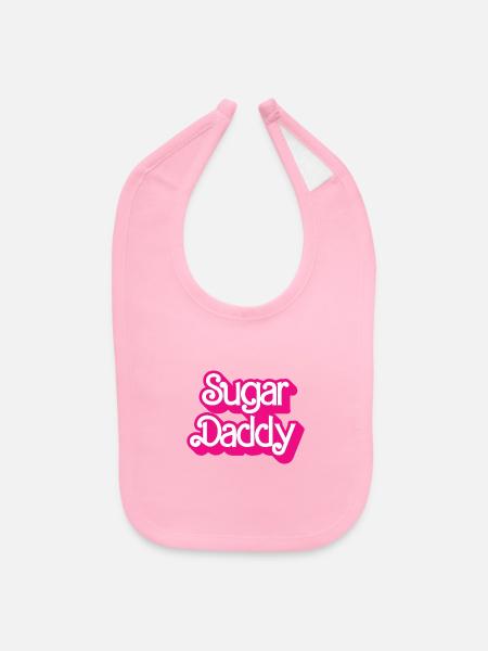 Sugar Daddy - Baby Bib - light pink - Front