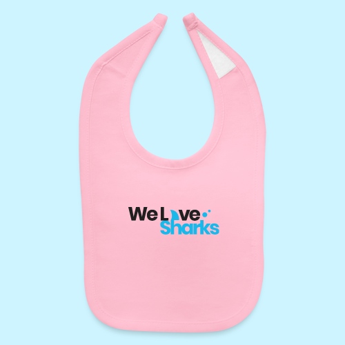 We Love Sharks - Official Logo - Baby Bib