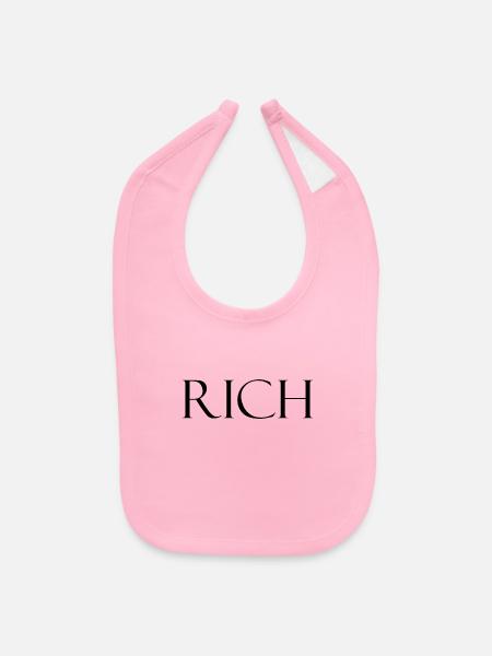 RICH - Lifestyle - Baby Bib - light pink - Front