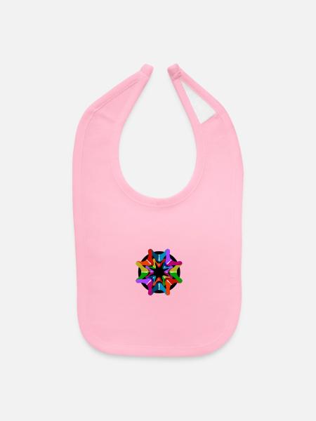 NGO - Baby Bib - light pink - Front