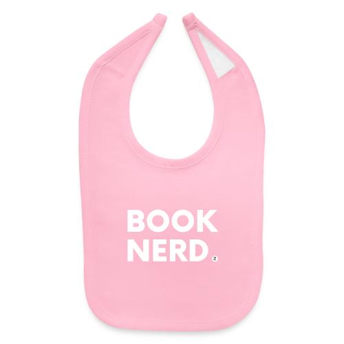 Book Nerd in White - Baby Bib