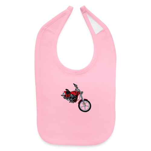 Motorcycle red - Baby Bib