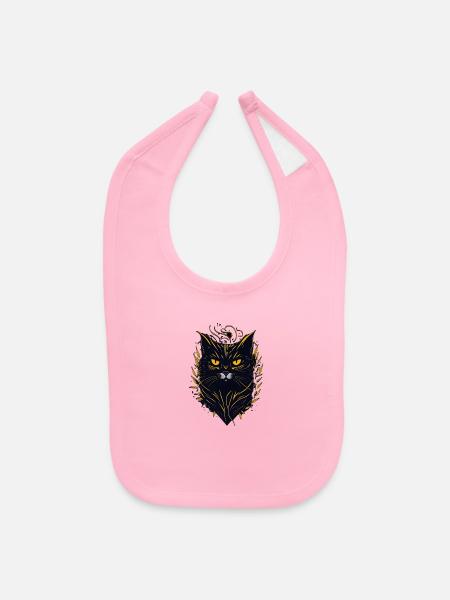 sad dog - Baby Bib - light pink - Front