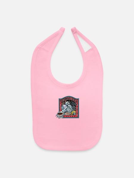 coffee - Baby Bib - light pink - Front