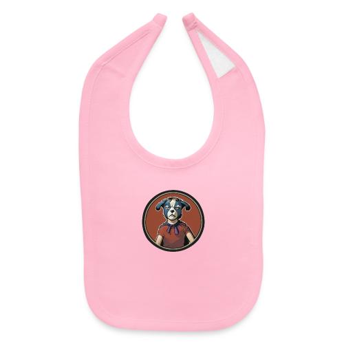 Dogboy Adventutes Red Circle Logo - Baby Bib