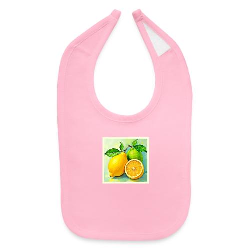 Zesty Citrus Burst of Sunshine Design - Baby Bib
