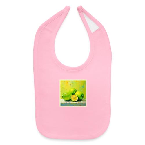 Limes' Bright Summer Pop Design - Baby Bib