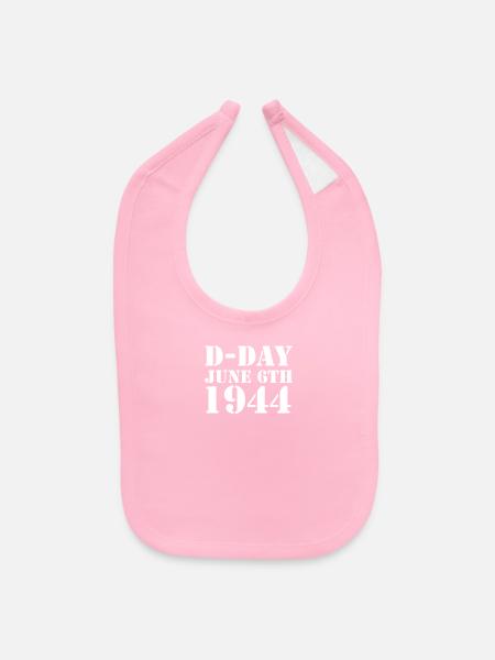 D Day funny - Bavette pour bébé - rose clair - Devant