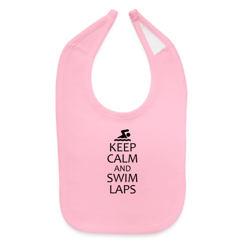 Keep Calm Swim Laps - Baby Bib