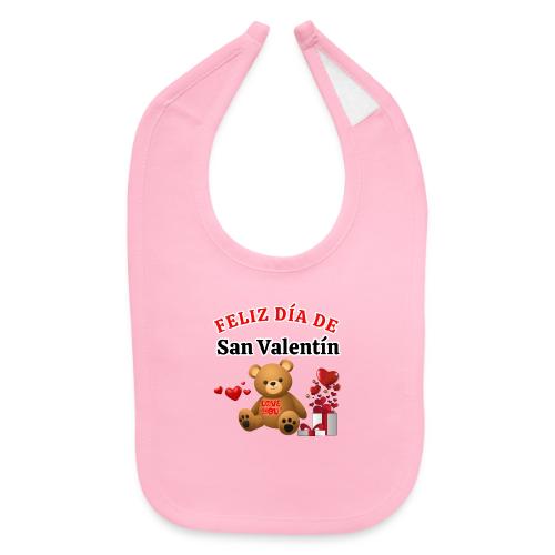 Valentine's Day Celebration Bears Love Hearts. - Baby Bib