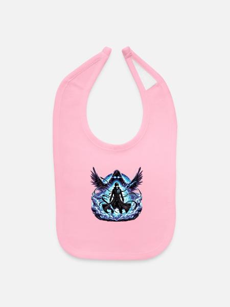 Shadow Guardian - Baby Bib - light pink - Front
