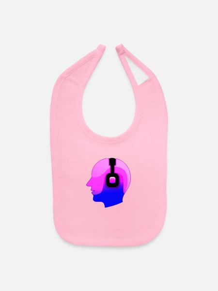 Msc logo - Baby Bib - light pink - Front