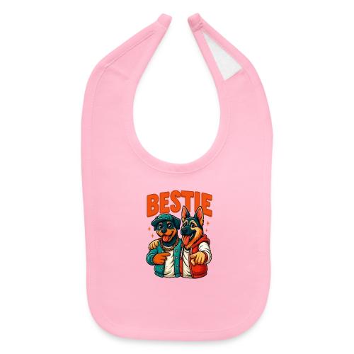 Hip Hop Dog Besties Shirt for Friends & Pet Lovers - Baby Bib