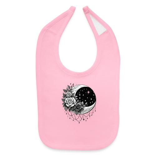 Crescent Moon Floral - Baby Bib