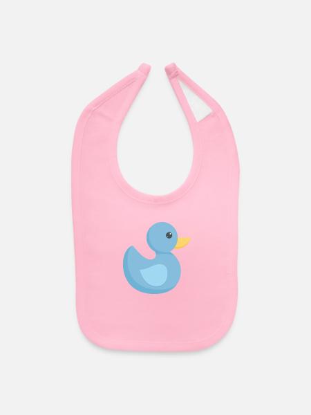 Duckie Collections - Baby Bib - light pink - Front