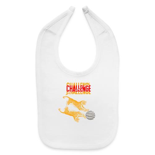 Double tiger fashion, jungle feline animals. - Baby Bib