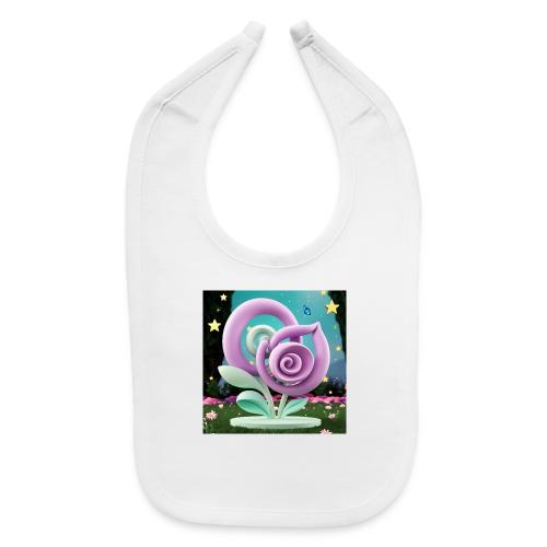 Lila Bloom | Double Floral Eco-Inspired Art - Baby Bib