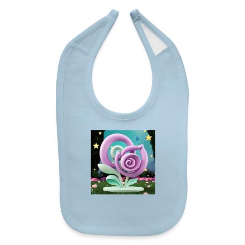 Lila Bloom | Double Floral Eco-Inspired Art - Baby Bib