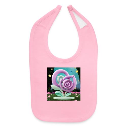 Lila Bloom | Double Floral Eco-Inspired Art - Baby Bib