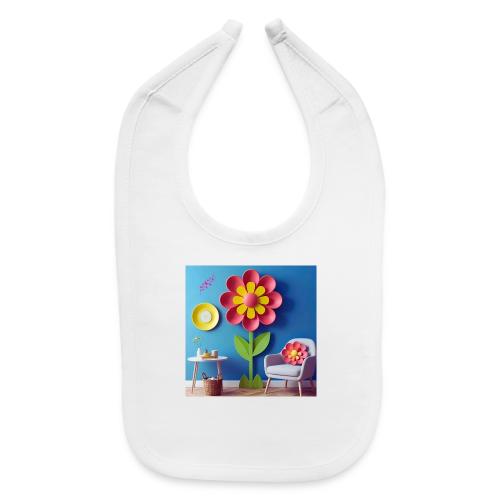 Flower design and harmony of environmental well-be - Baby Bib