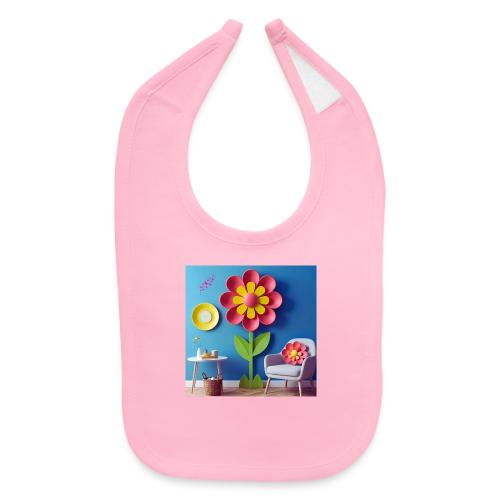 Flower design and harmony of environmental well-be - Baby Bib