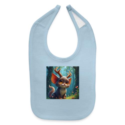Magical Forest Creature with Deer Horns - Baby Bib