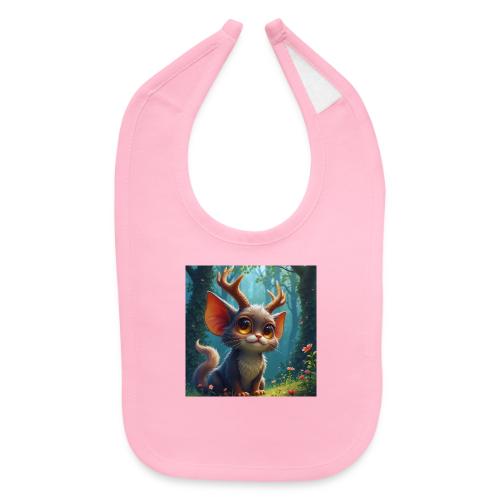 Magical Forest Creature with Deer Horns - Baby Bib