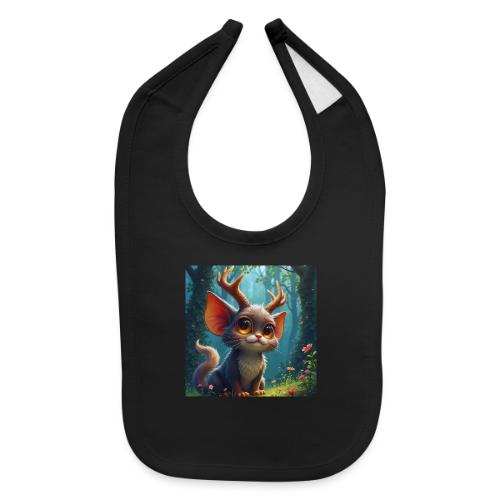 Magical Forest Creature with Deer Horns - Baby Bib