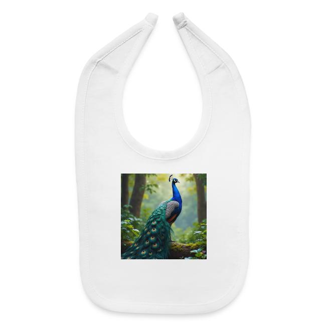 Majestic Peacock in Enchanted Forest